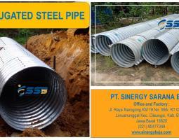 Armco Culvert Pipa Baja Bergelombang GorongGorong Baja Guardrail  Samarinda