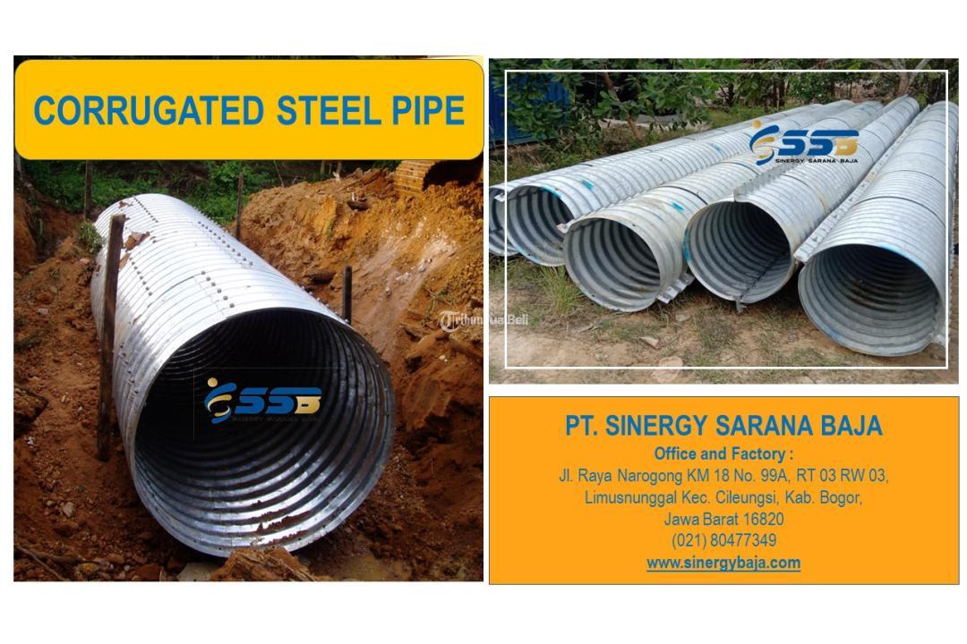 Armco Culvert Pipa Baja Bergelombang GorongGorong Baja Guardrail  Samarinda