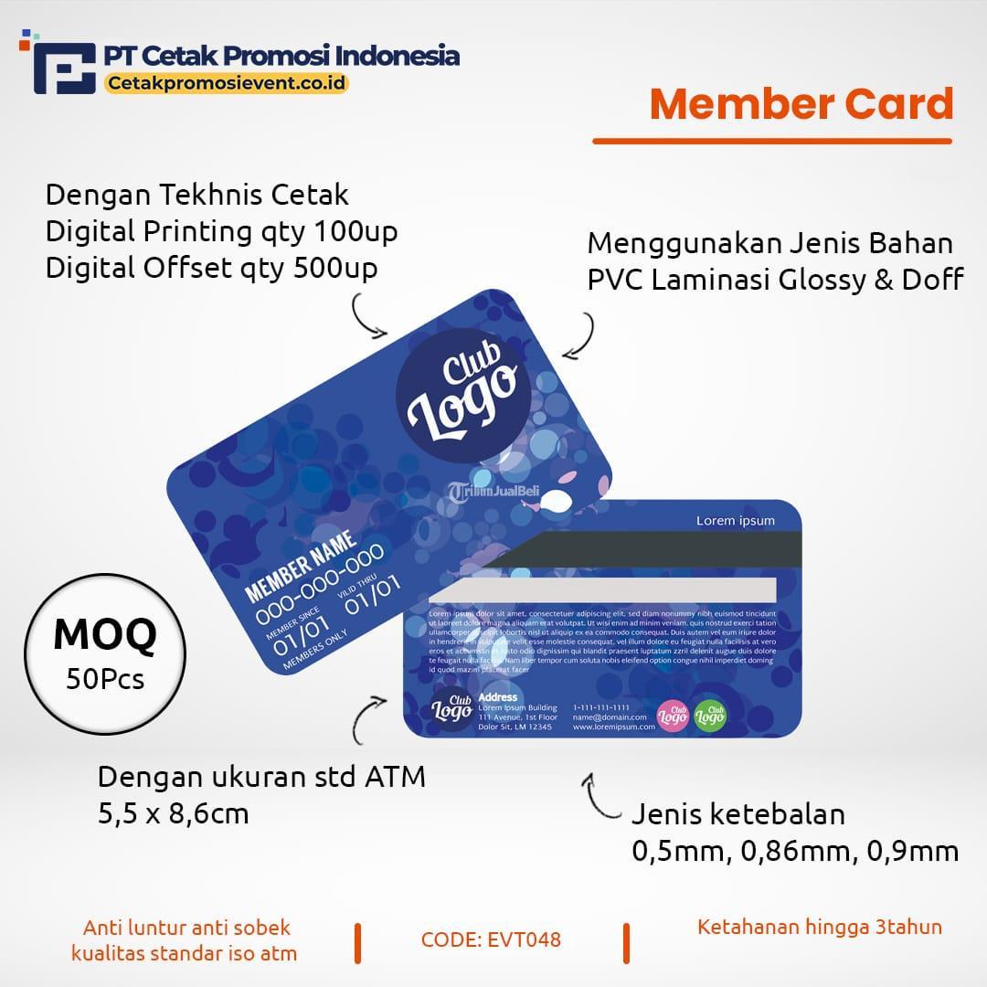 Cetak ID Card Member PVC Custom Kartu Nama Pengenal Kualitas Premium di ...