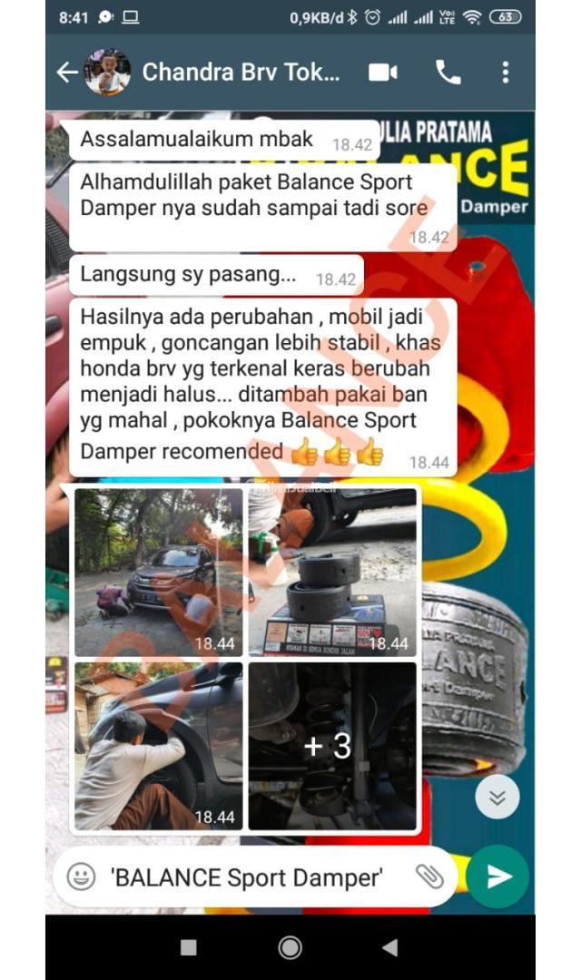 Butuh Cepat atasi Shock keras di jln berlubang pasang Balance peredam guncangan