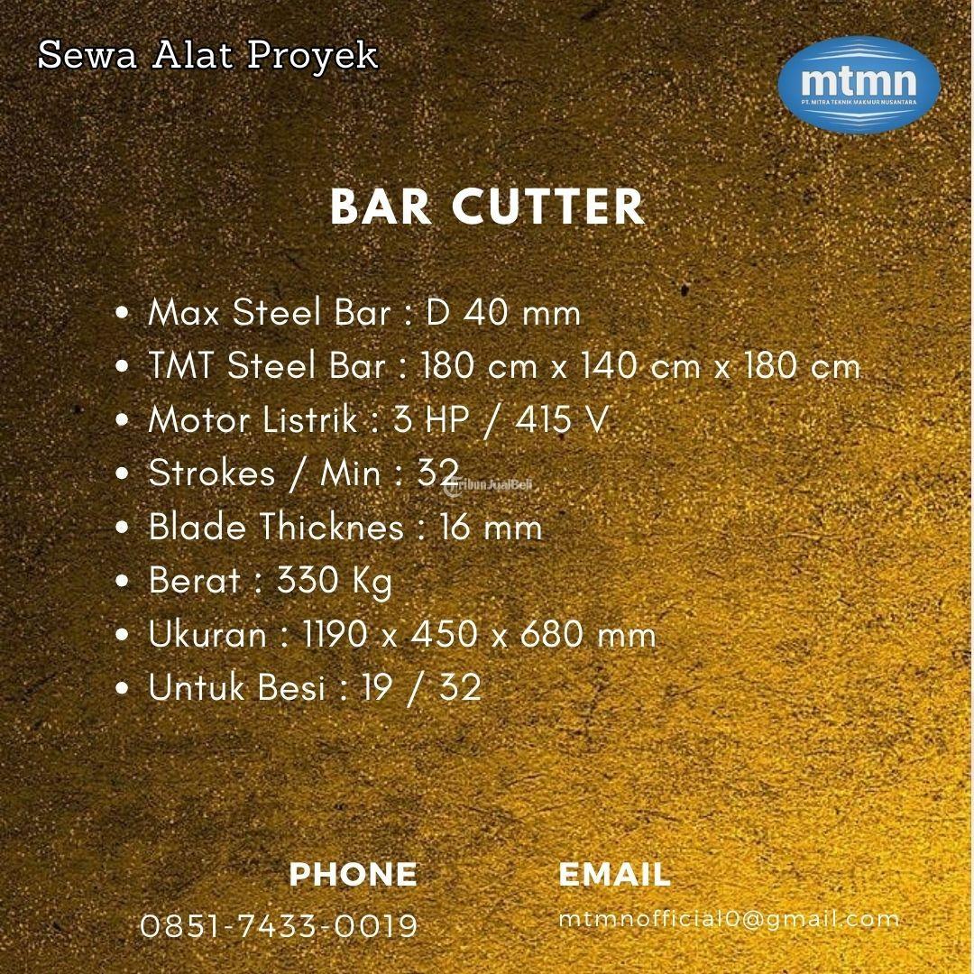 Rental Bar Cutter Seluruh Indonesia
