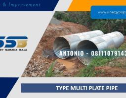 Armco Culvert Pipa Baja Bergelombang GorongGorong Baja Guardrail  Manokwari