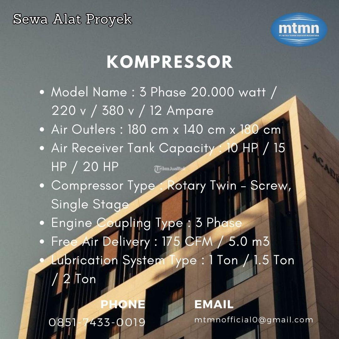Jasa Sewa Kompressor Udara Berkualitas Tinggi - Batam