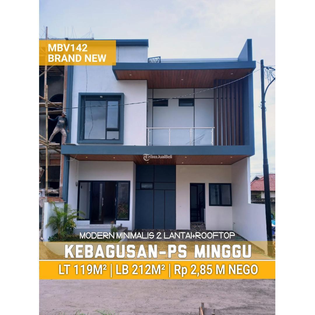 Dijual Rumah Hunian Baru Modern Minimalis 2 Lantai 4KT 4KM Rooftop Kebagusan - Jakarta Selatan