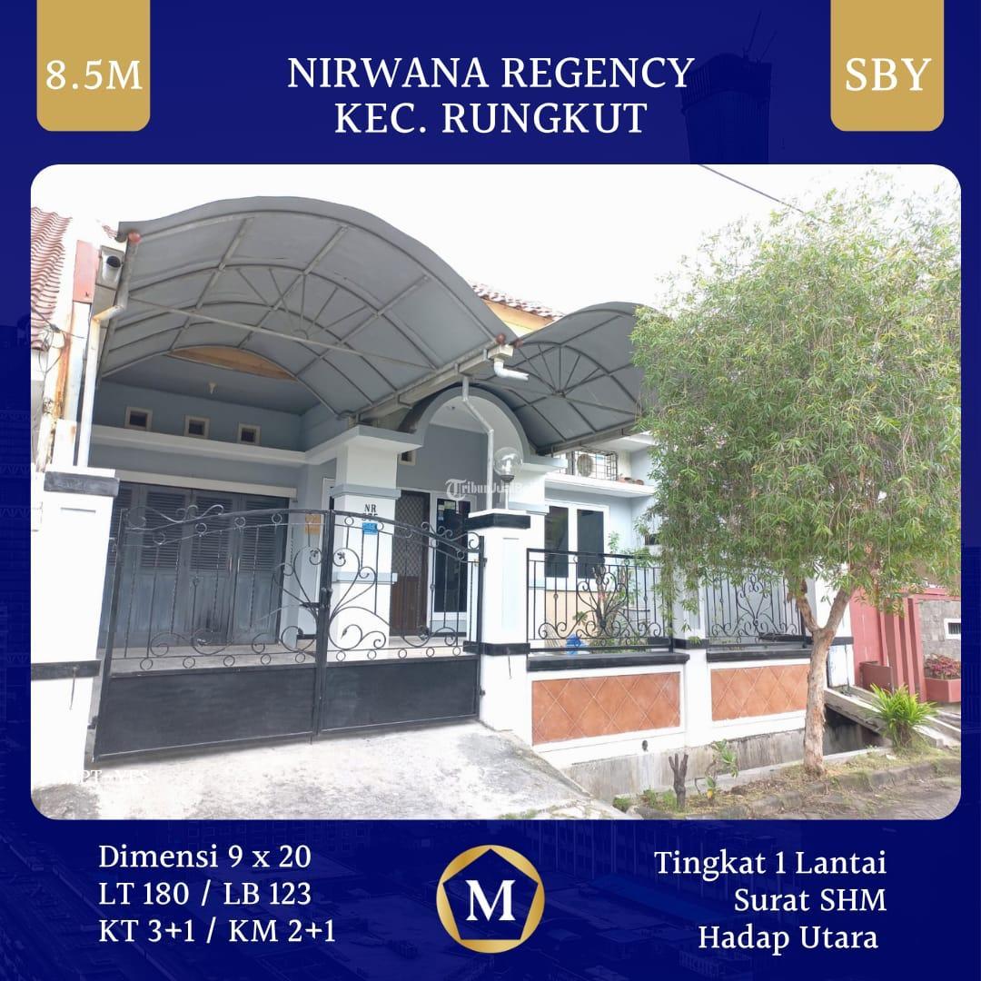 Dijual Rumah Nirwana Regency LT 180m2 LB 123m2 3KT 2KM Rungkut SHM Hadap Utara - Surabaya