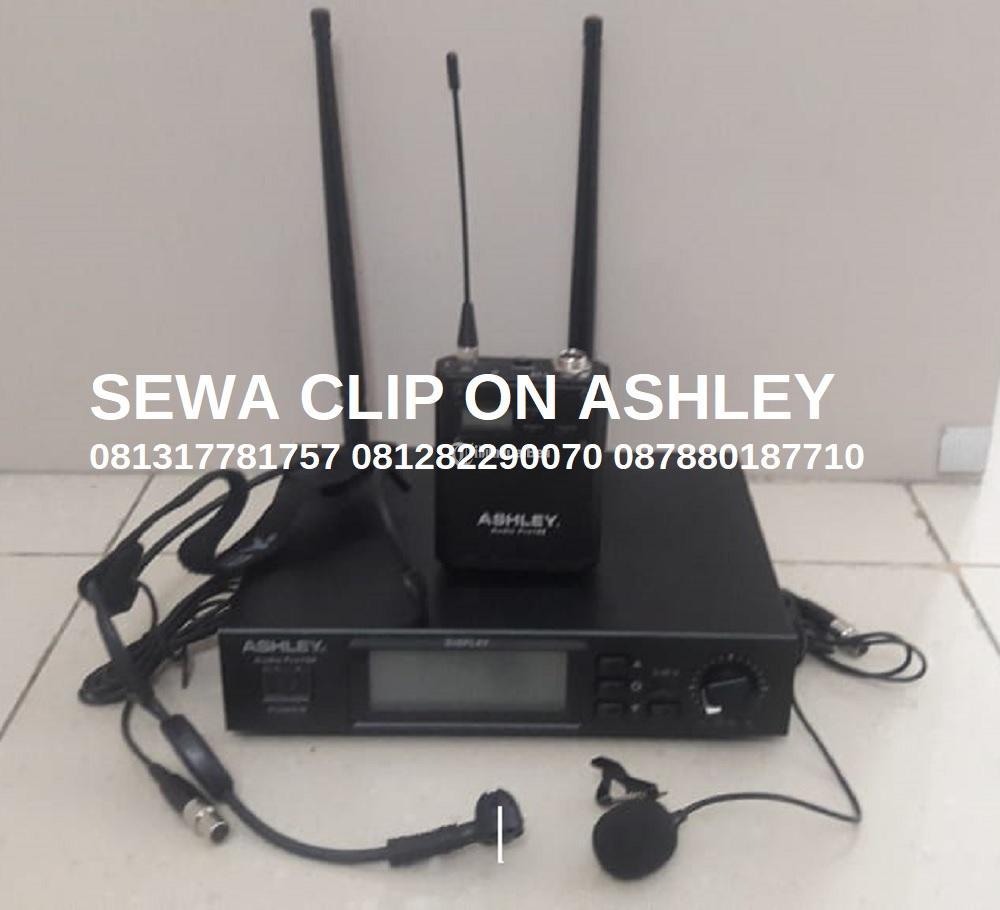 Sewa Mic Clip On Merk ASHLEY Jenis Audio Microphone Headset Wireles  Jakarta Barat