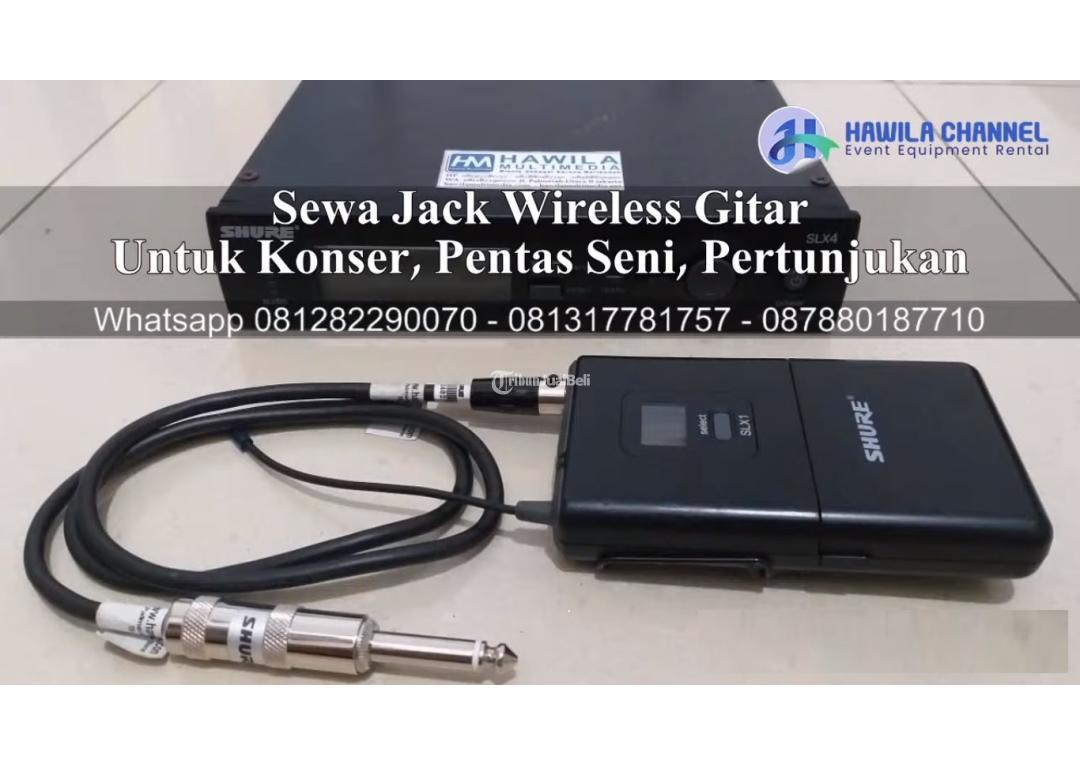 Sewa Jack Wireless Gitar Merek Shure Cocok Untuk Alat Musik Gitar dan Biola