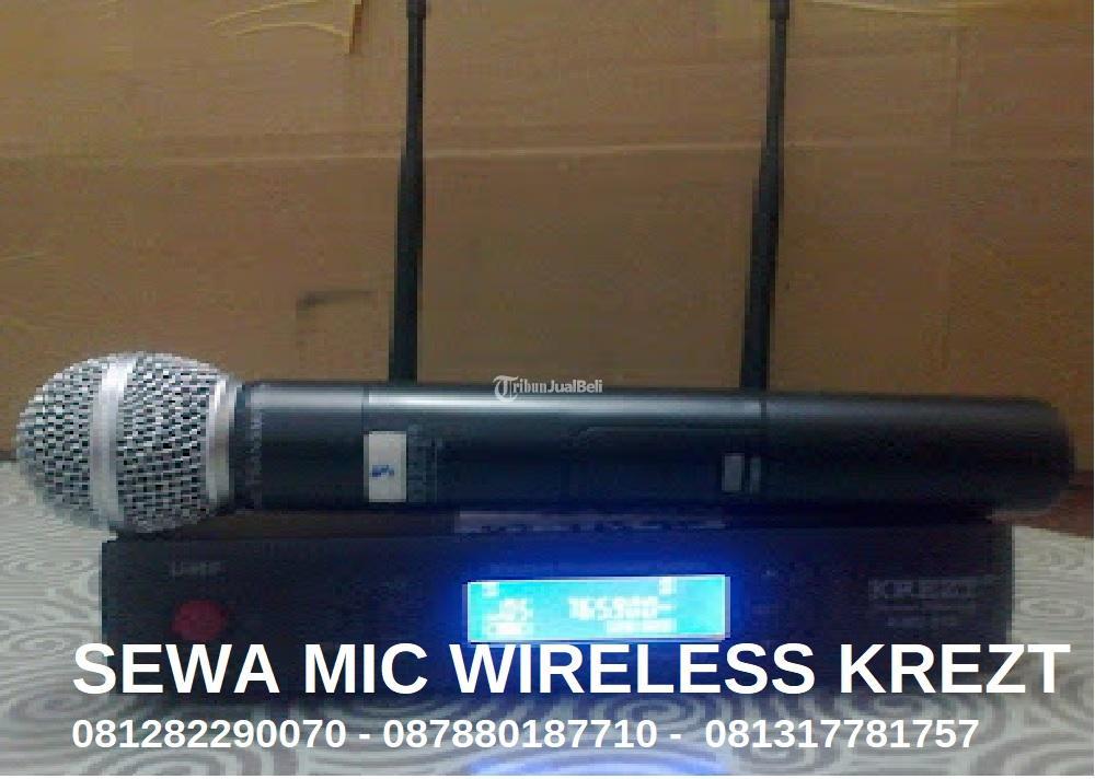 Sewa Mic Wireless Merk Krezt Jenis Audio Microphone Handheld Pegang