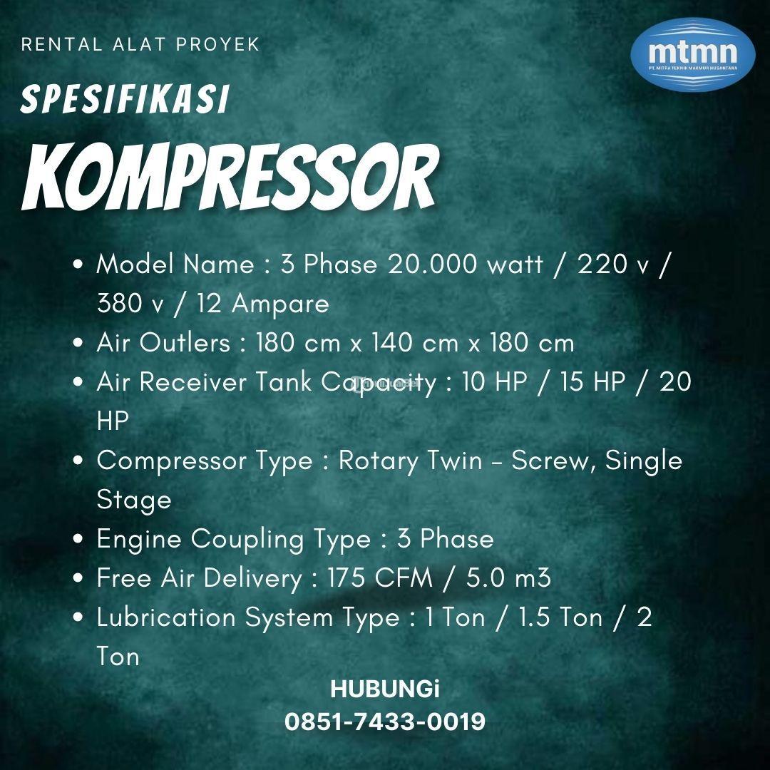 SEWA KOMPRESSOR KOTA PALANGKARAYA 085174330019