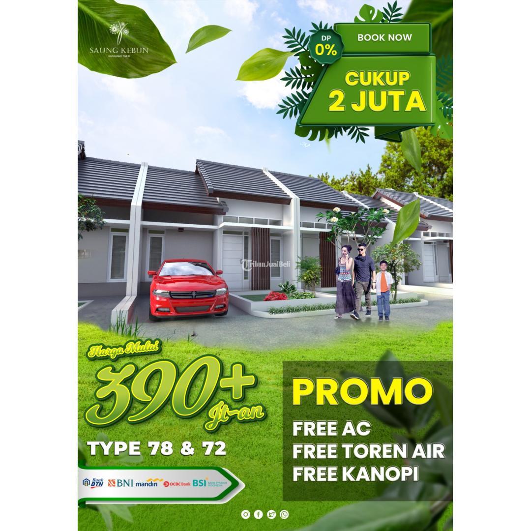 Hunian Nyaman Aman Bebas Banjir Saung Kebon Plus free 2 buah kasur utk 10 pembeli