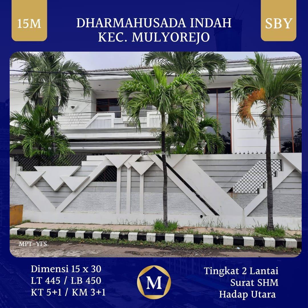 Rumah Mewah Dharmahusada Indah Surabaya 15M SHM Hadap Utara