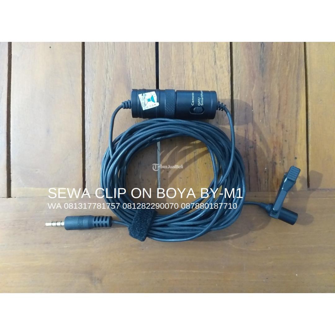 Sewa Mic Clip On Boya BYM1 Jenis Microphone Kebel Untuk Kamera Smartphone Laptop - Jakarta Barat