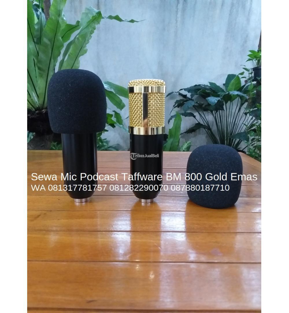 Sewa Mic Podcast Warna Gold Emas Untuk Berbagai Kebutuhan Podcast - Jakarta Barat