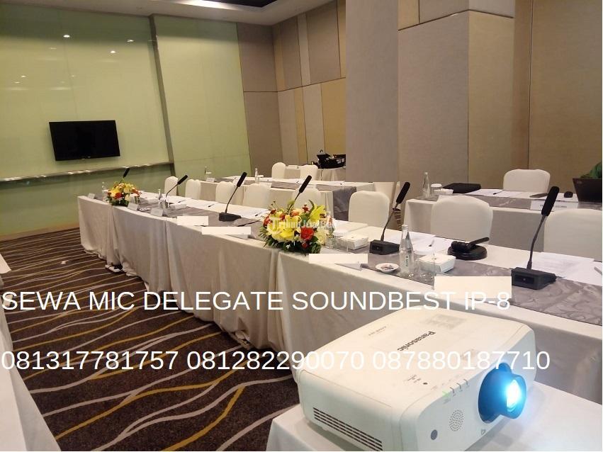 Sewa Mic Delegate SoundBest IP8 Wireless Sebagai Alat Microphone Conferensi Meeting Delegation - Jakarta Barat