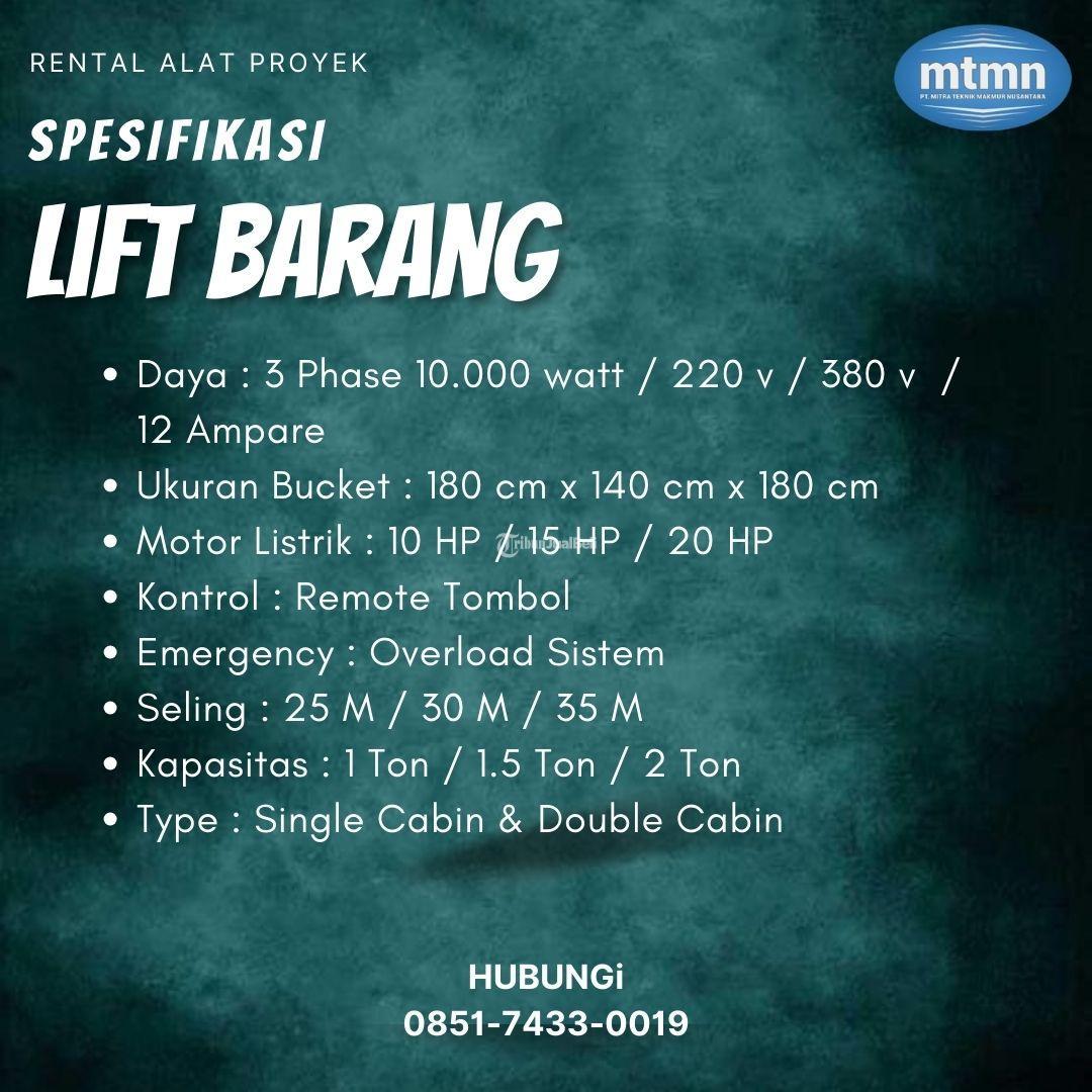 SEWA LIFT BARANG 1 KABIN KOTA PALU 085174330019