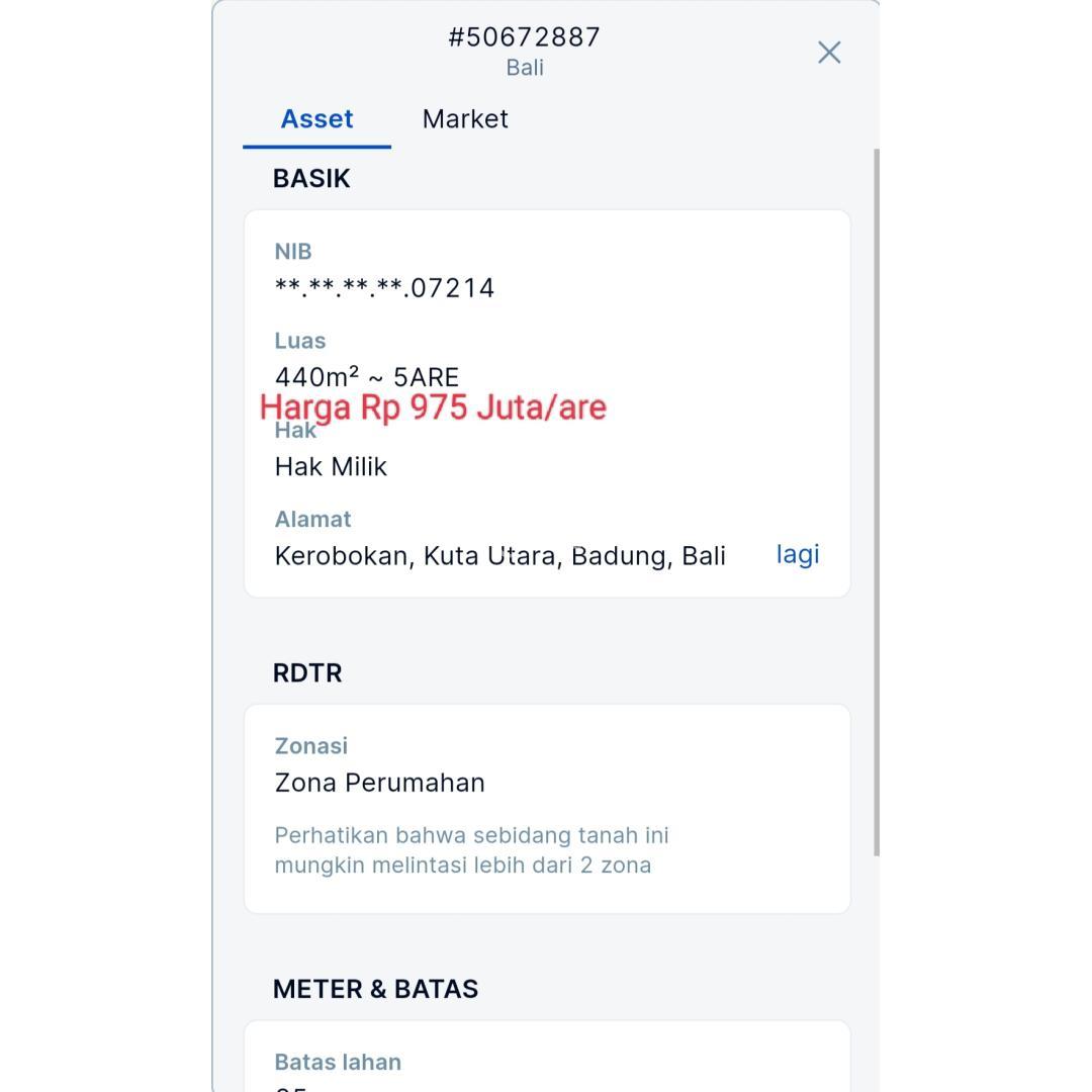 Tanah Tegal Cupek Umalas Kerobokan Kuta Utara Badung Bali
