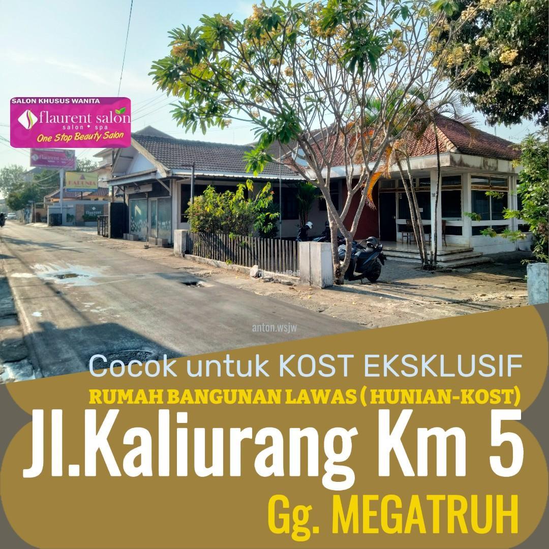 Rumah Jogja JlKaliurang km 5 Gg Megatruh Lt 822 m2 LB 310 m2 SHM