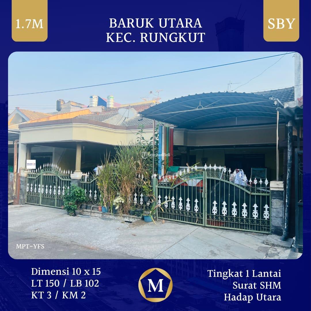 Rumah Baruk Utara Rungkut Surabaya SHM Hadap Utara