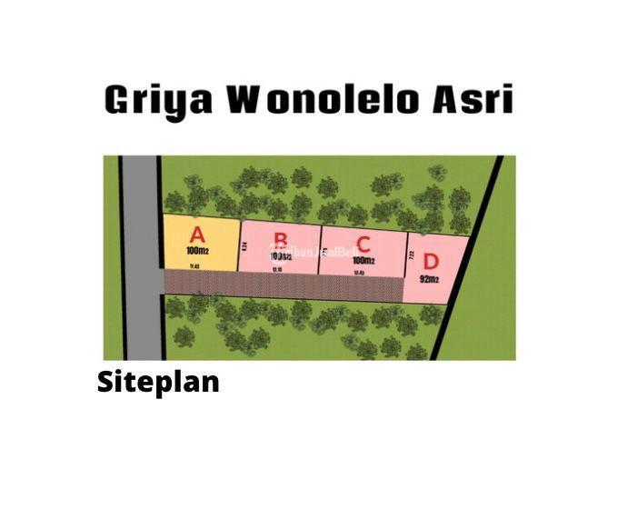 RUMAH BARU BISA CUSTOM RUANGAN LOKASI TEPI JALAN DI WONOLELO