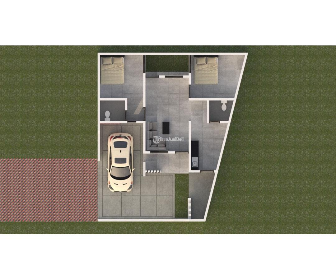 RUMAH BARU BISA CUSTOM RUANGAN LOKASI TEPI JALAN DI WONOLELO