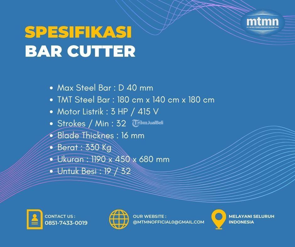 PERSEWAAN ALAT PROYEK BAR CUTTER KUTAI 085174330019