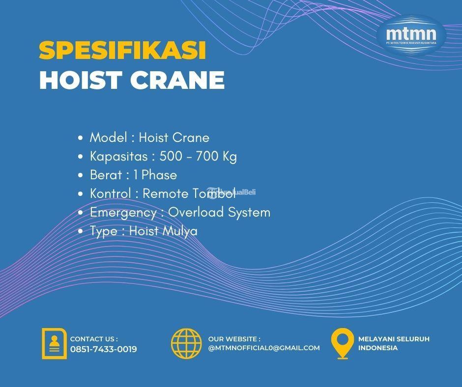 PERSEWAAN ALAT PROYEK HOIST CRANE KUTAI 085174330019