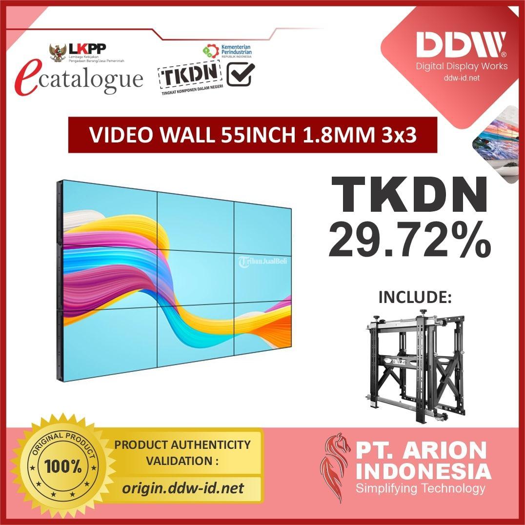 Paket Video Wall DDW 55 Inch 18mm 3x3 TKDN  LKPP Kota Malang