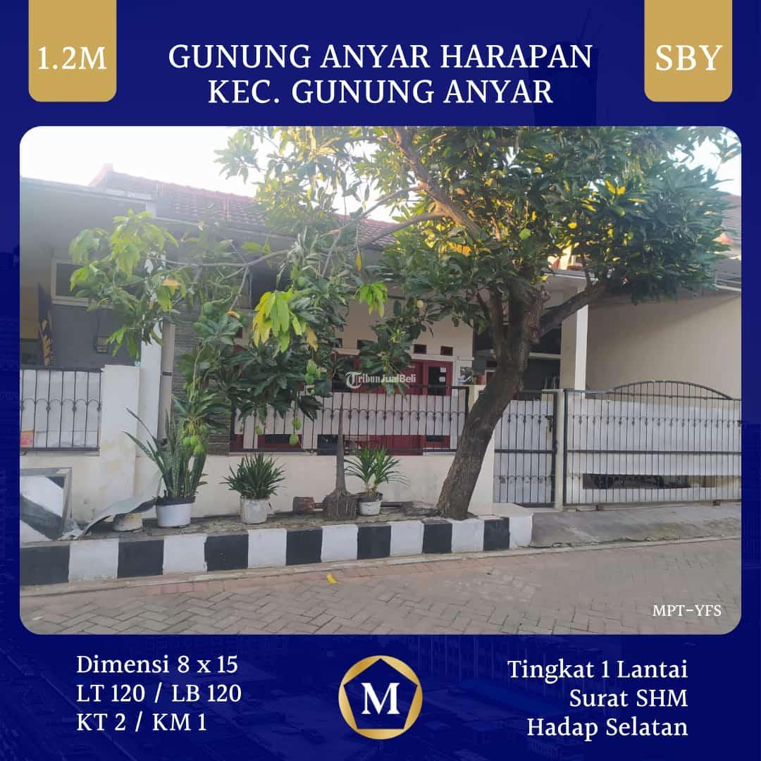 Rumah 1 Lantai Gunung Anyar Harapan Surabaya SHM Hadap Selatan