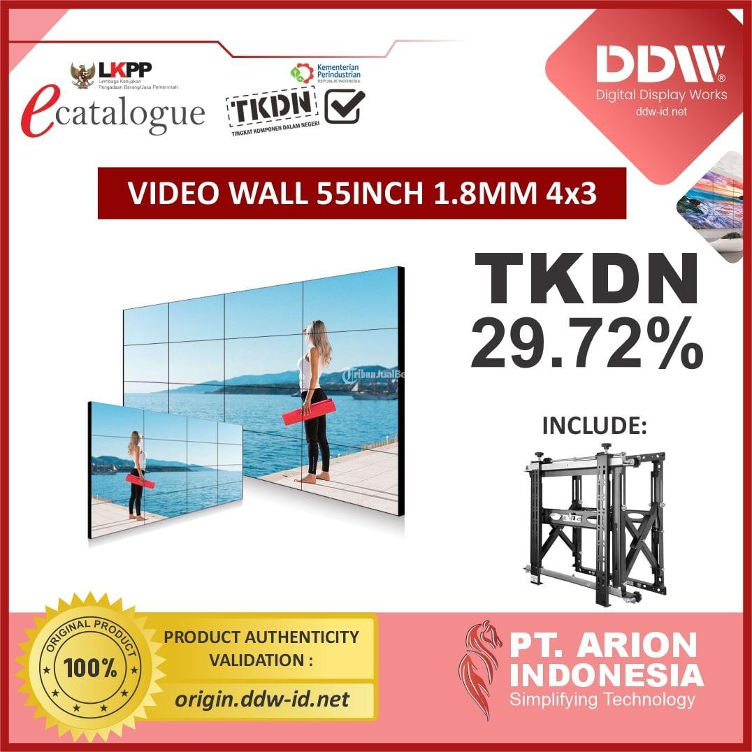 Paket Video Wall DDW 55 Inch 18mm 4x3 TKDN  LKPP Kota Malang