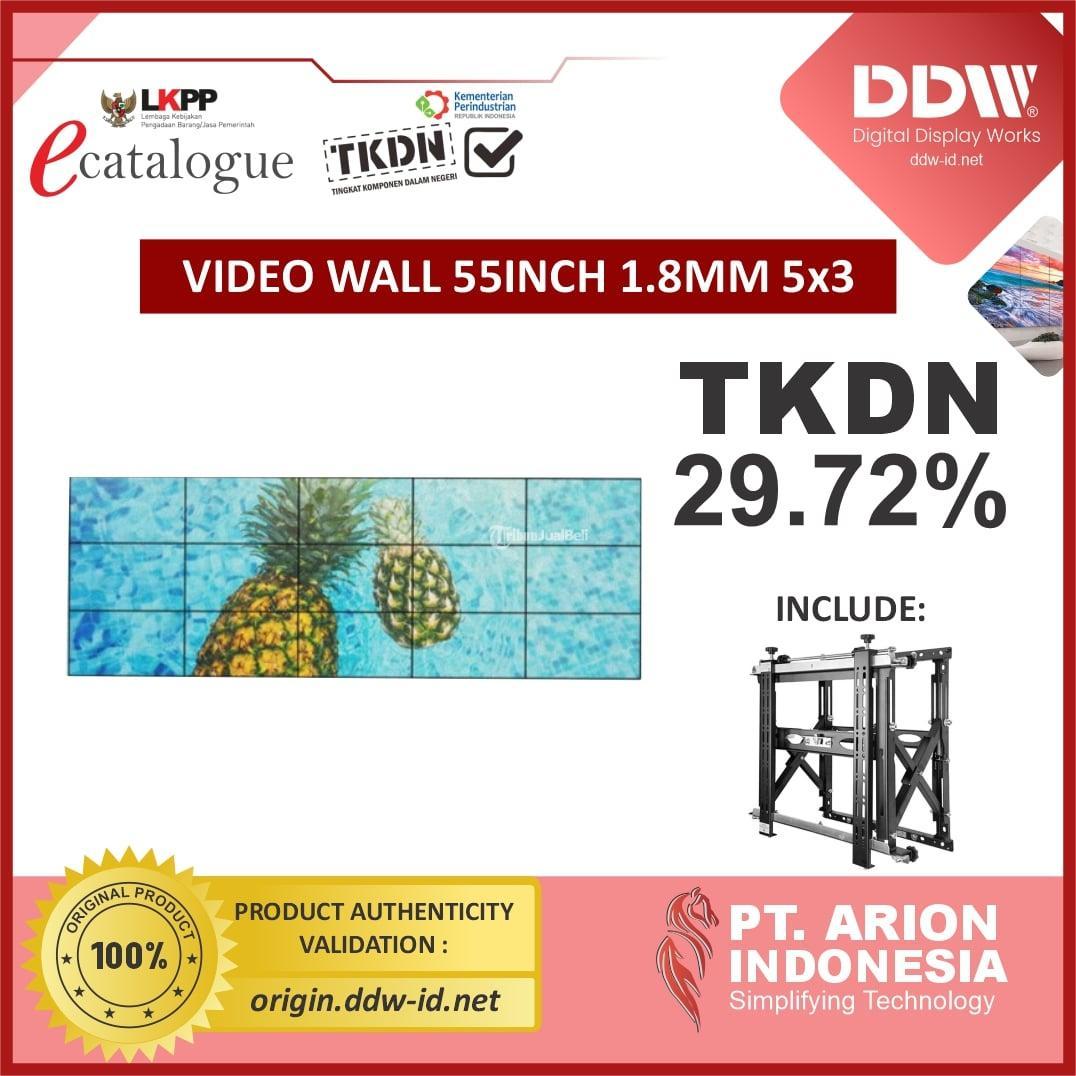 Paket Video Wall DDW 55 Inch 18mm 5x3 TKDN  LKPP Kota Malang