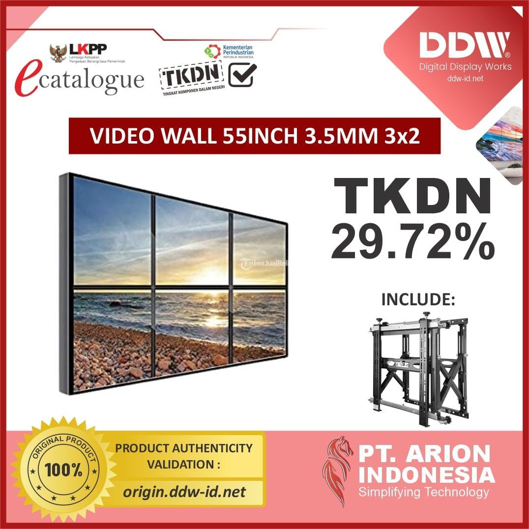 Paket Video Wall DDW 55 Inch 35mm 3x2 TKDN  LKPP Kota Malang
