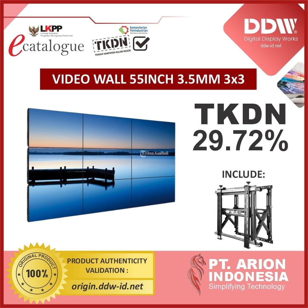 Paket Video Wall DDW 55 Inch 35mm 3x3 TKDN  LKPP Kota Malang
