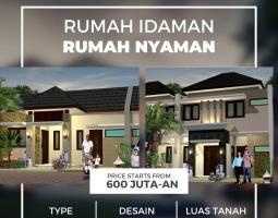 dIJual Rumah Tipe 60 3KT 1KM Baru Lokasi Strategis Harga Terjangkau - Bantul Jogja