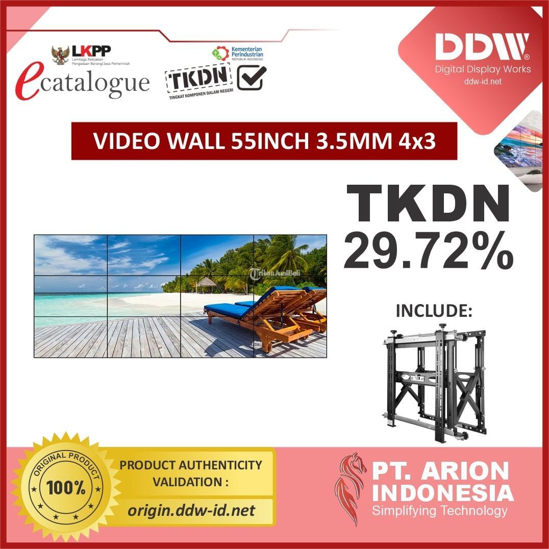Paket Video Wall DDW 55 Inch 35mm 4x3 TKDN  LKPP Kota Malang