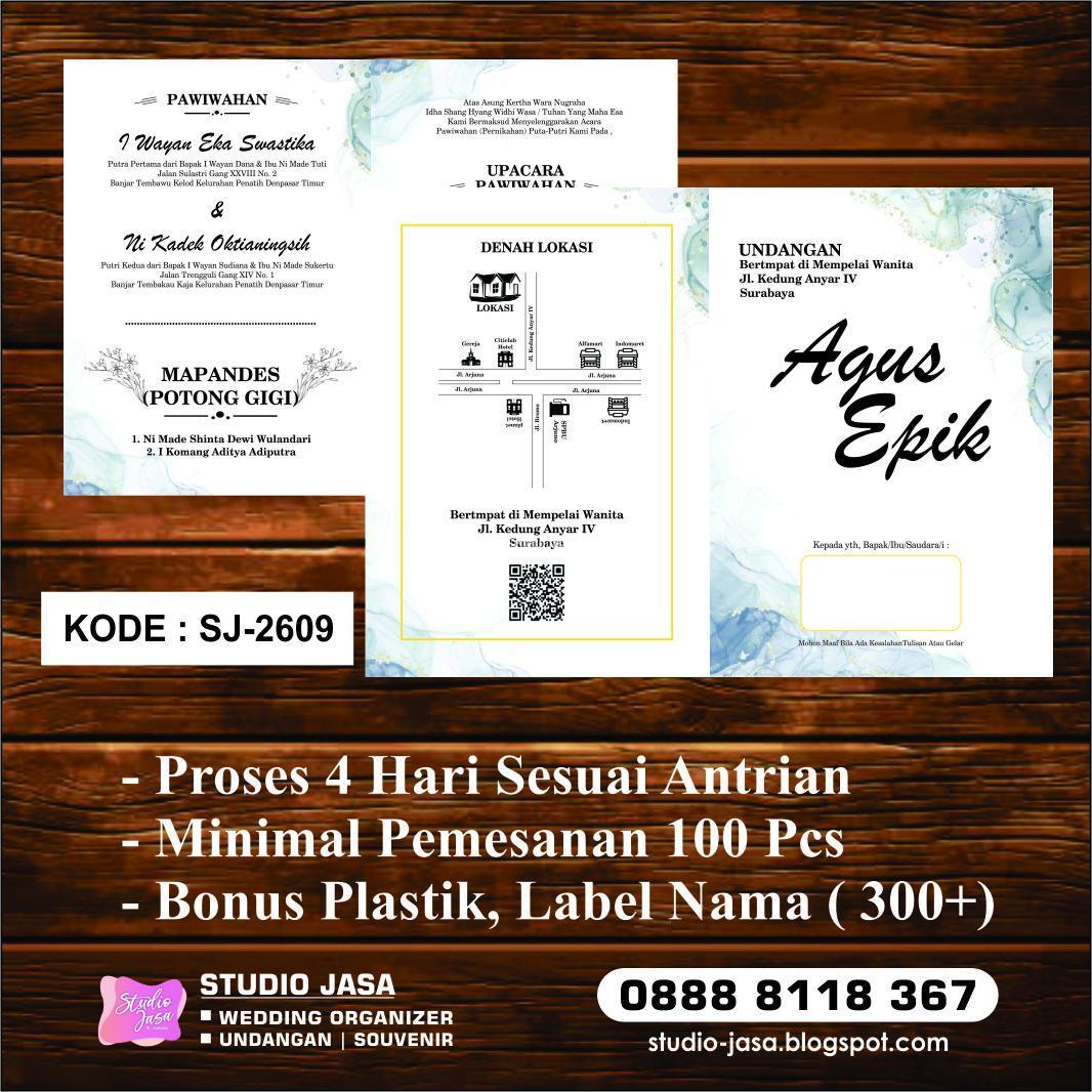 Undangan Nikah Lipat 2 Free Barcode Dan Desain Di Denpasar - Tribun ...