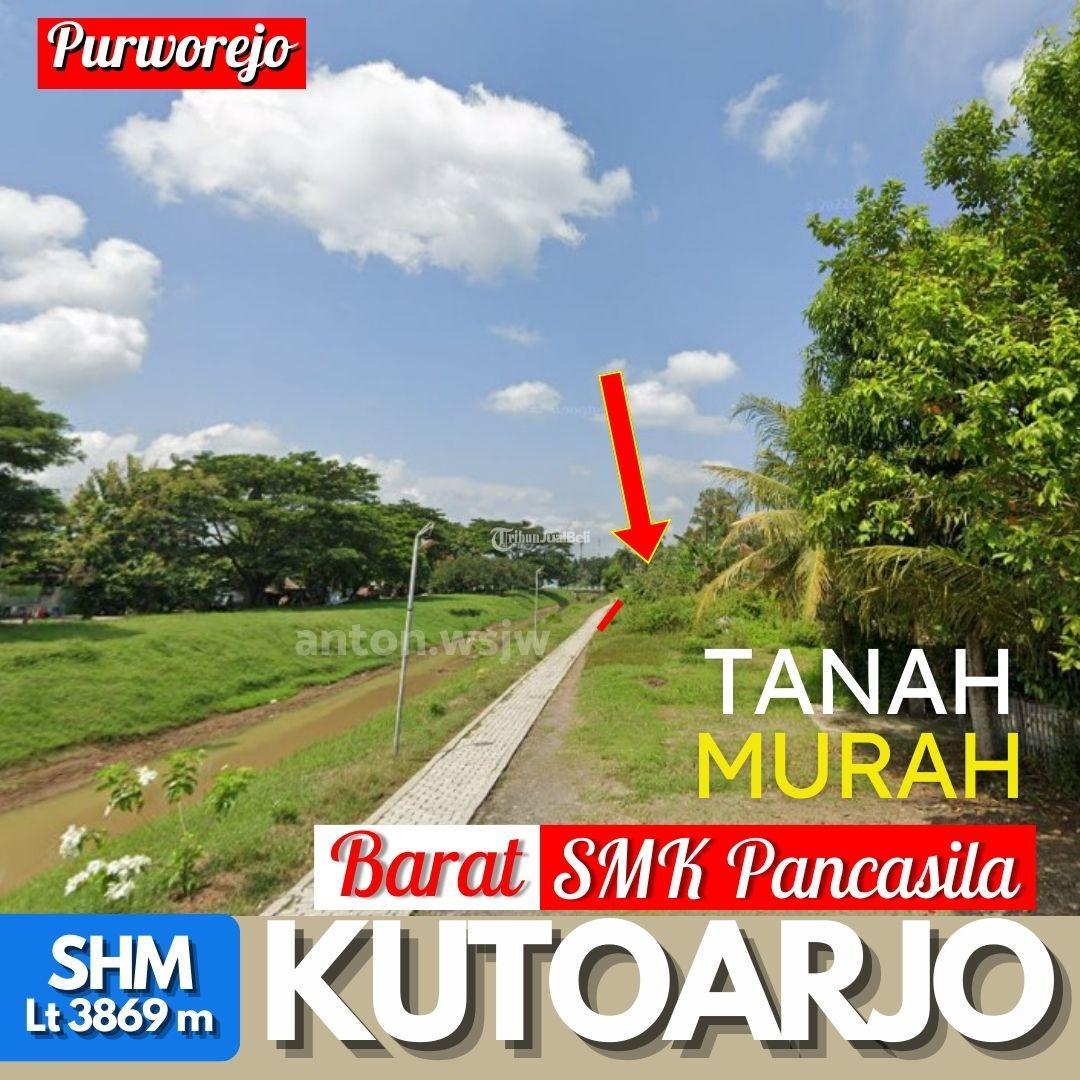Dijual Tanah Luas 3869m2 Lebar 24m2 SHM Kutoarjo Barat SMK Pancasila - Purworejo