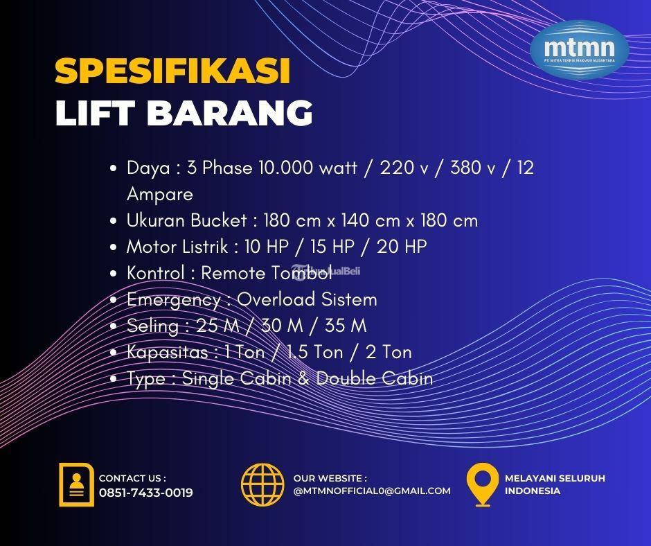 PERSEWAAN ALAT PROYEK LIFT BARANG 1 KABIN KENDAL 085174330019