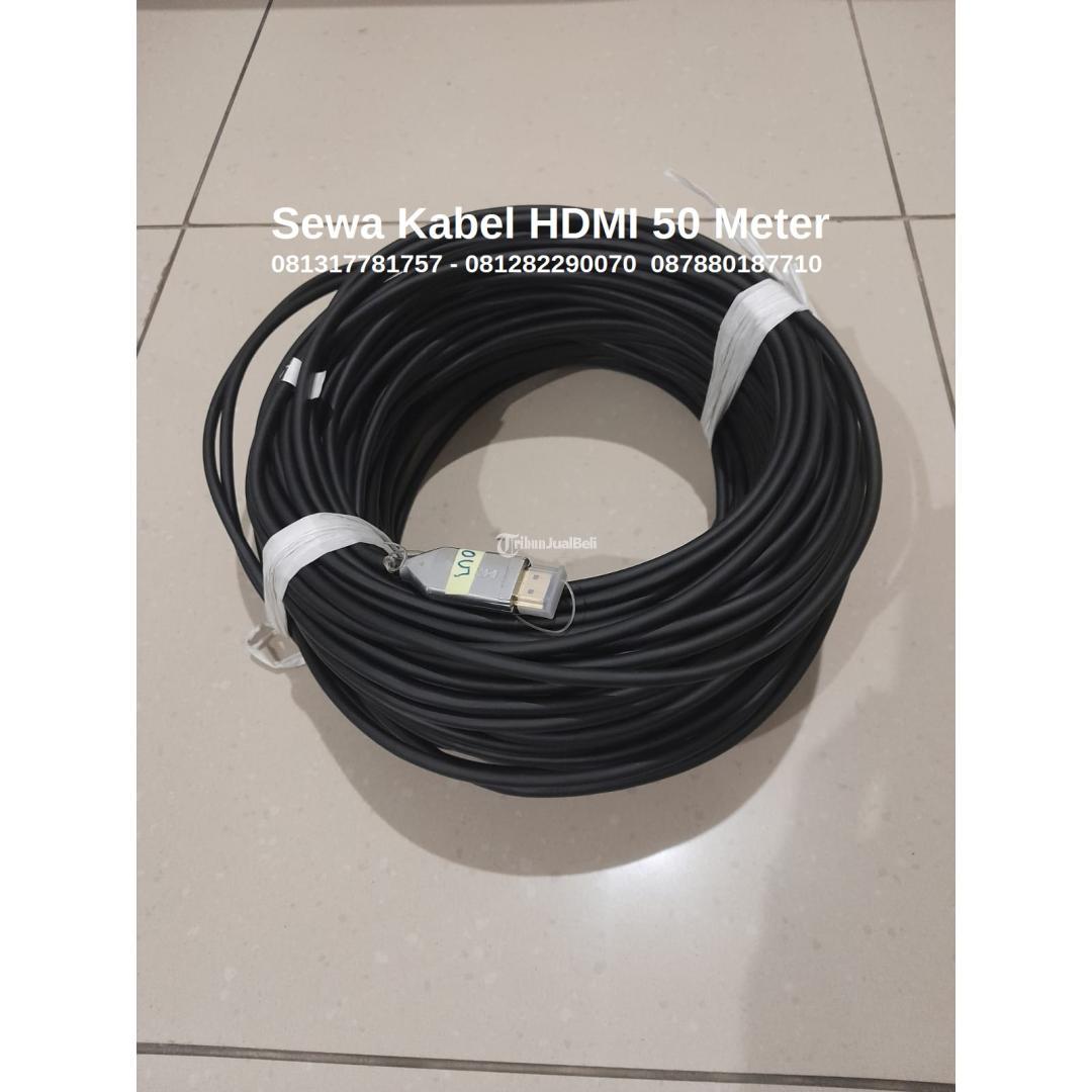 Sewa Kabel HDMI 50 Meter Jenis Kabel Fiber Optic HDMI 2160P ULTRA HD 4K