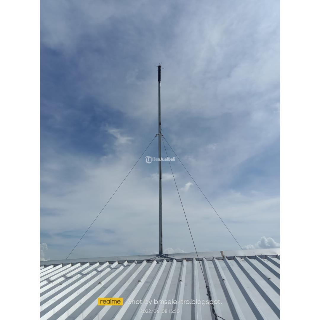 Pasang Penangkal Petir Tiang Tower Triangle Monpole