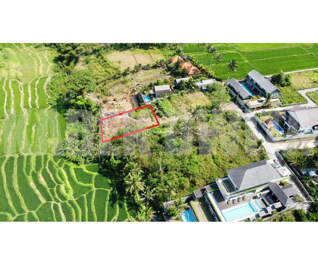 Dijual Tanah Luas M Ubud Los Sungai View Sawah Lingkungan Villa Di