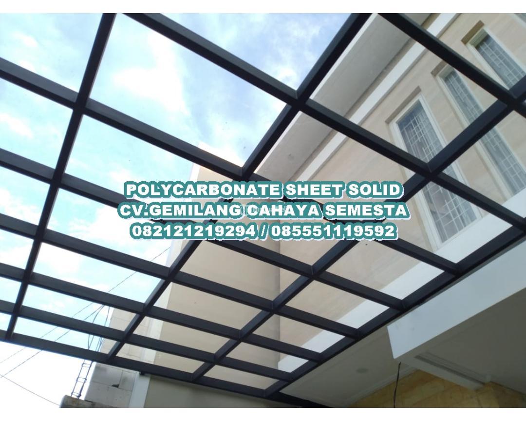 Solarflat 1 koma 2 mm Atap Transparan Solid Atap Polycarbonate Sheet di