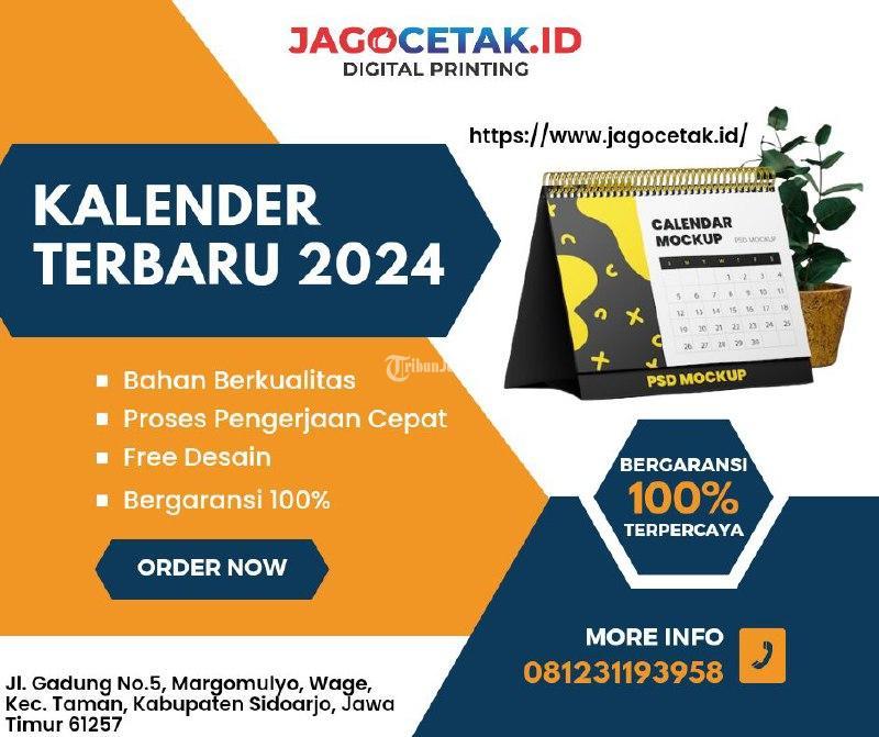 Jasa Cetak Kalender Dinding Jagocetakid Di Sidoarjo - Tribun JualBeli