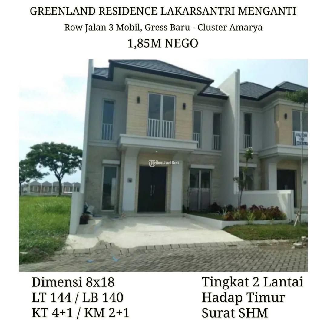 Dijual Rumah Baru Greenland Residence LT144 LB140 Harga Nego SHM Row Jalan Lebar - Gresik