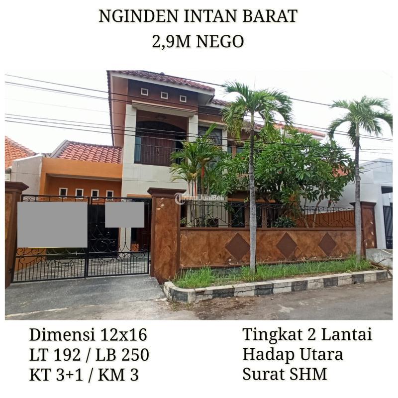 Rumah 2 Lantai Nginden Intan Barat Surabaya Harga Nego SHM Hadap Utara