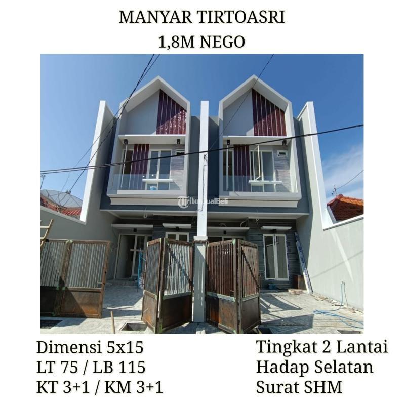 Rumah Baru Manyar Tirtoasri Surabaya Harga Nego SHM Hadap Selatan