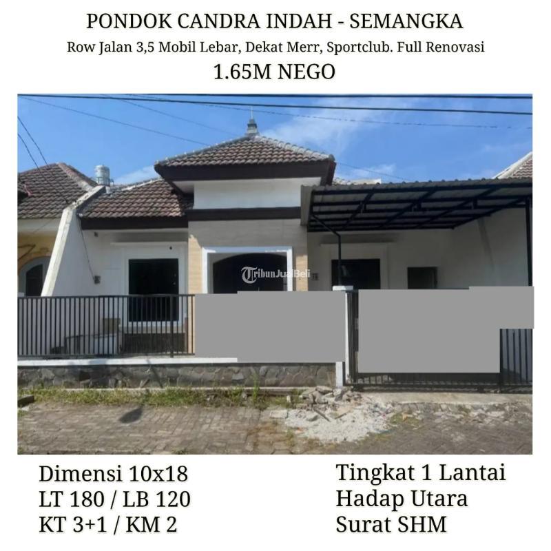 Rumah Pondok Candra Indah Sidoarjo Harga Nego Full Renovasi Jalan Lebar