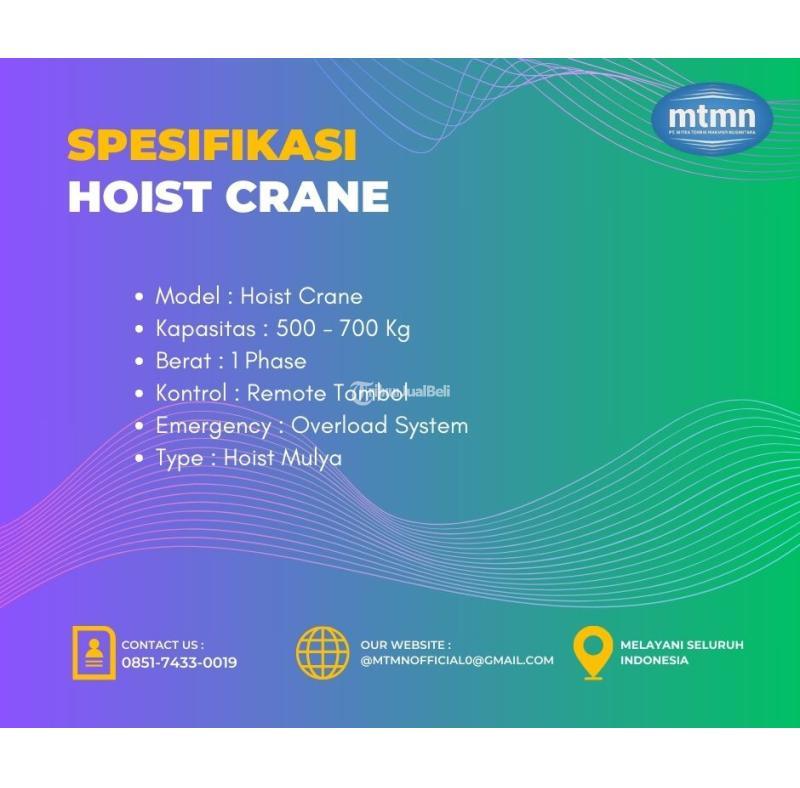 Persewaan Proyek Hoist Crane Magelang Memenuhi Semua Kebutuhan Konstruksi Anda 085174330019