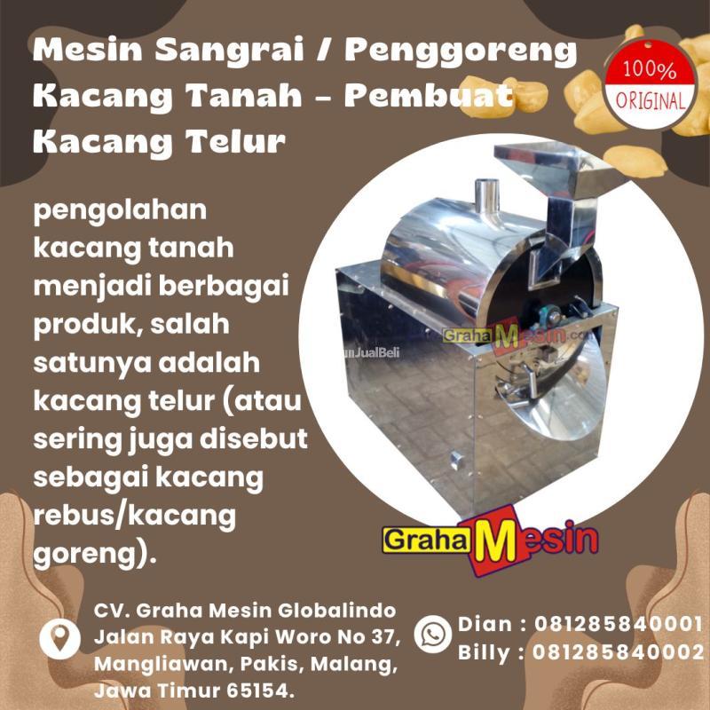 Mesin Sangrai Penggoreng Kacang Tanah Pembuat Kacang Telur Graha Mesin Malang
