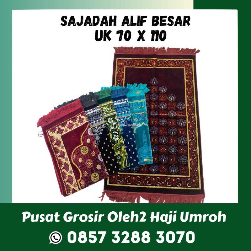 Call WA 0857 3288 3070  Sajadah Alif Besar uk 70 x 110 Souvenir Oleh Oleh Haji Umroh Murah Tuban, Bojonegoro, Lamongan, Rembang