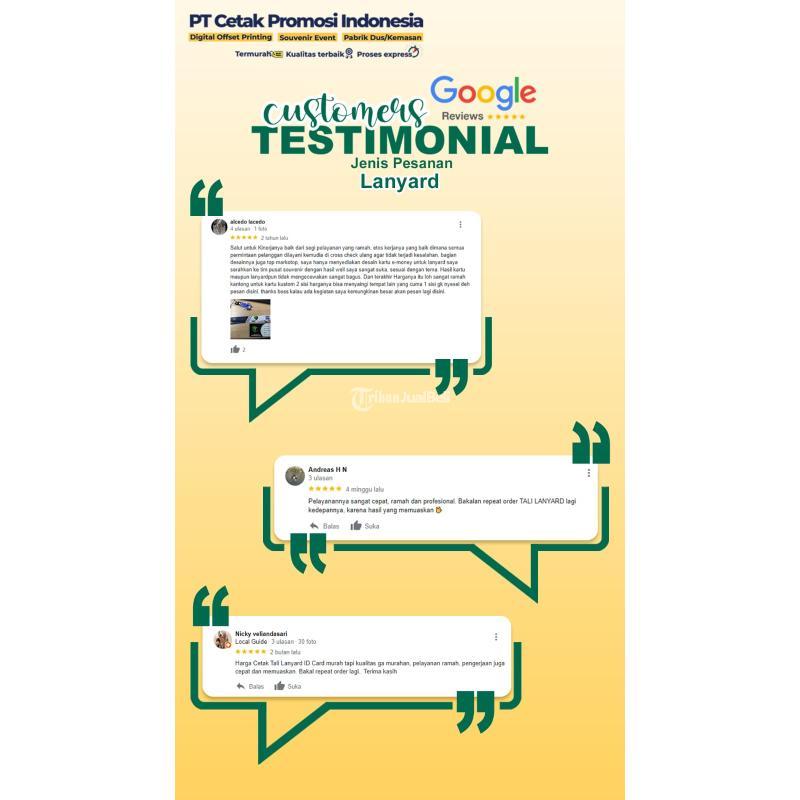 Cetak Lanyard id card Gantungan id card name tag Tali Lanyard Kualitas Premium